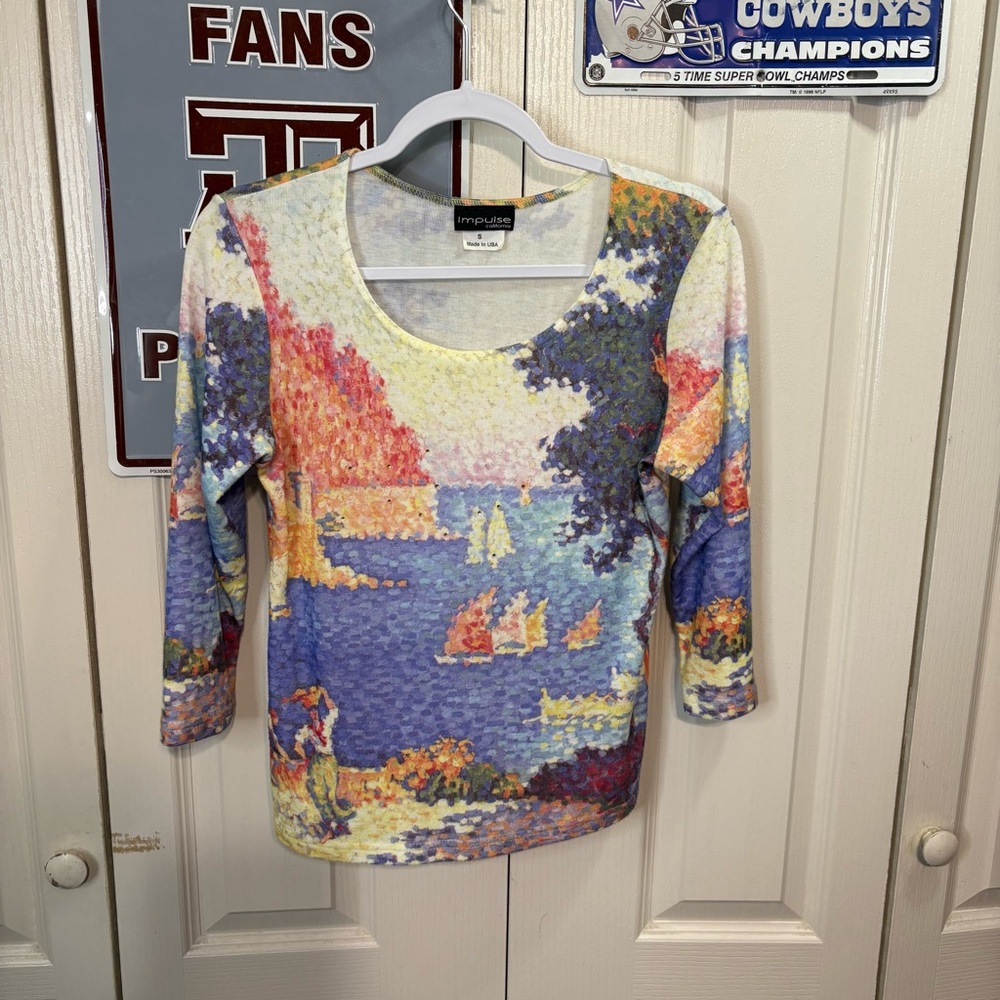 Impulse California Multicolor Scenic Art Top